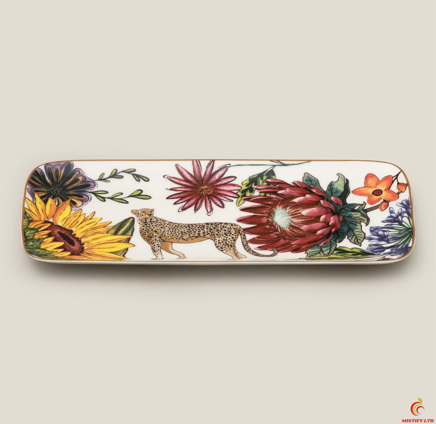 Cordero colorful bone china platter