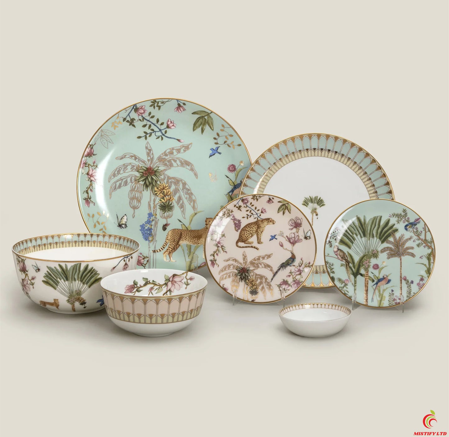 Cavito fine bone china 6-person dinnerware set