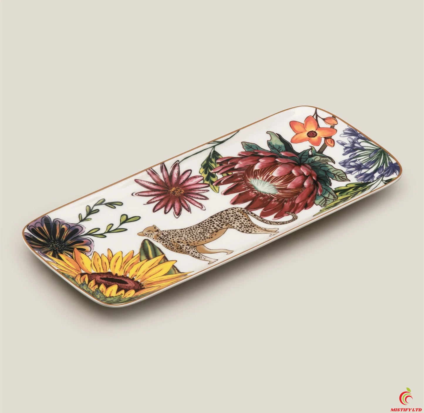 Cordero colorful bone china platter