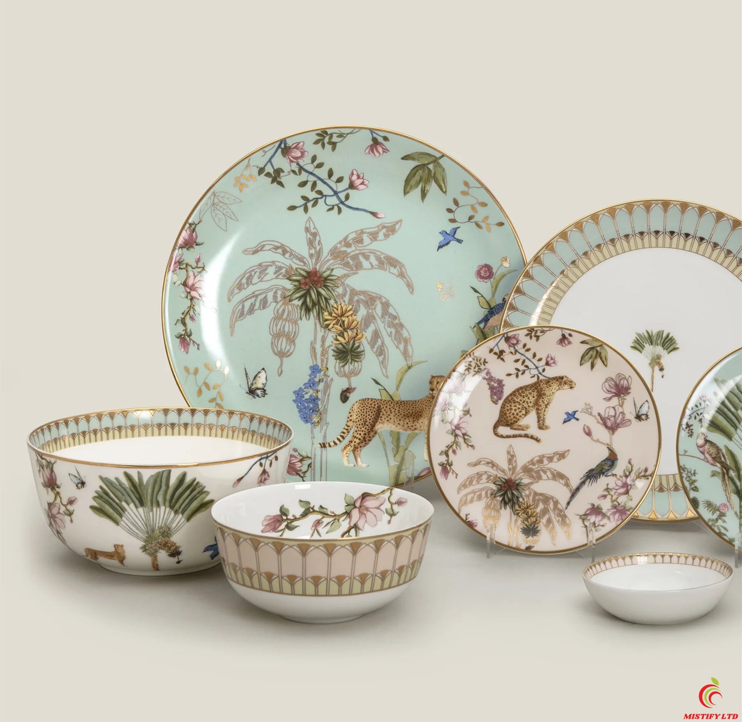 Cavito fine bone china 6-person dinnerware set