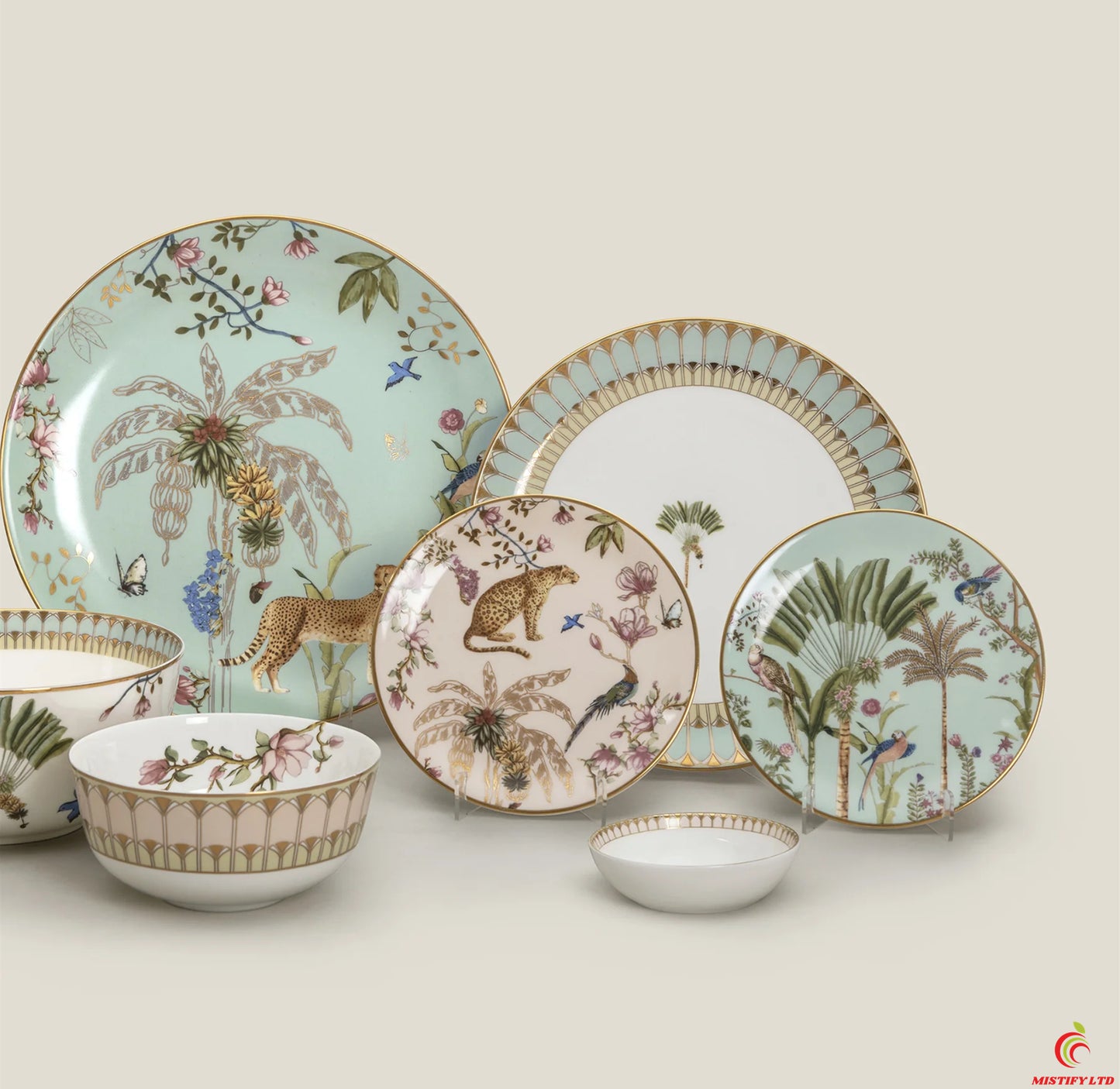 Cavito fine bone china 6-person dinnerware set