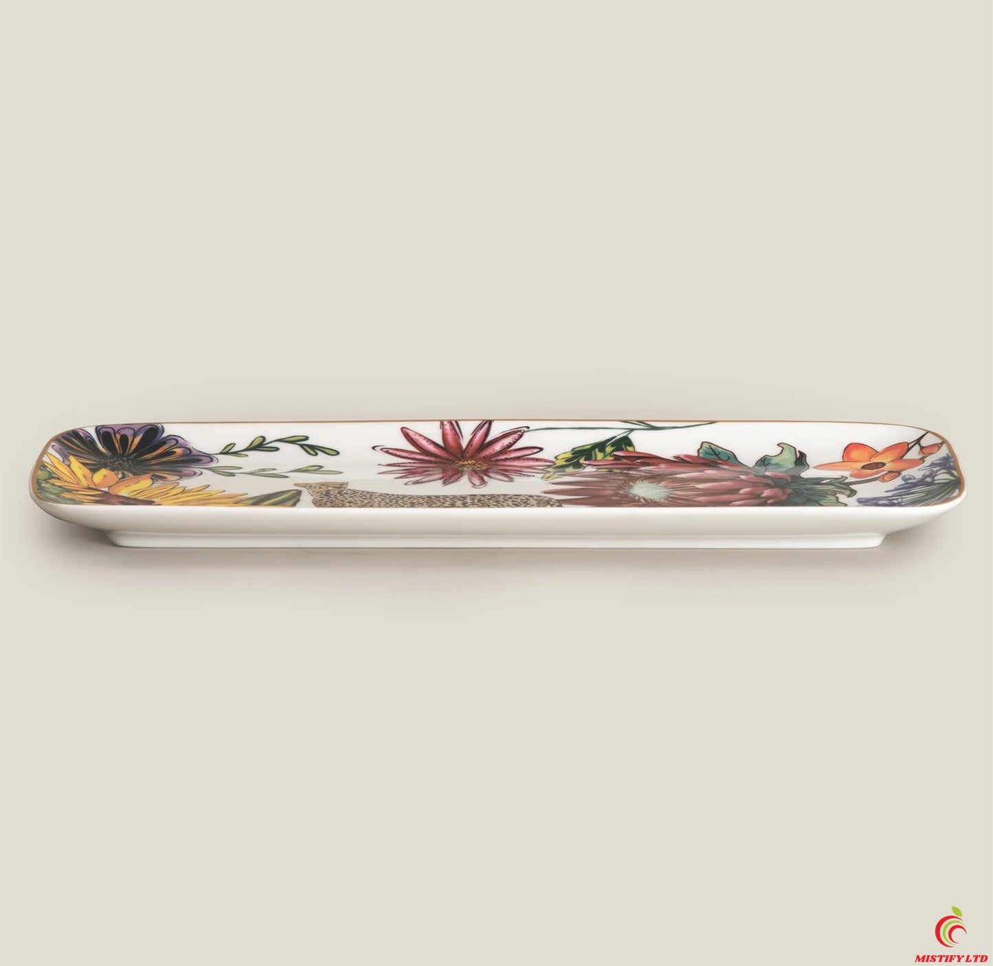 Cordero colorful bone china platter