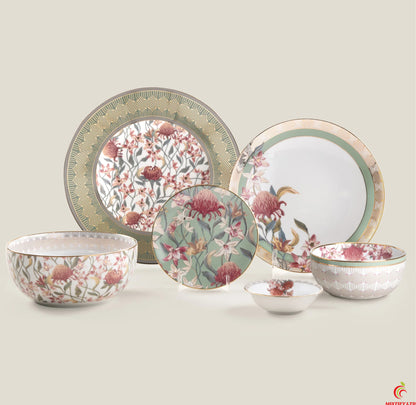 Kayla 6-person porcelain tableware set
