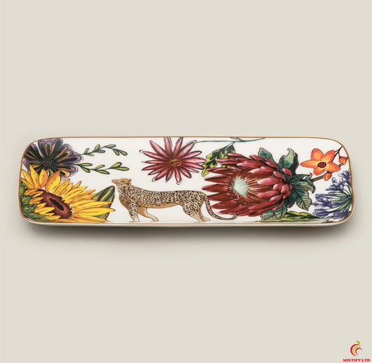 Cordero colorful bone china platter