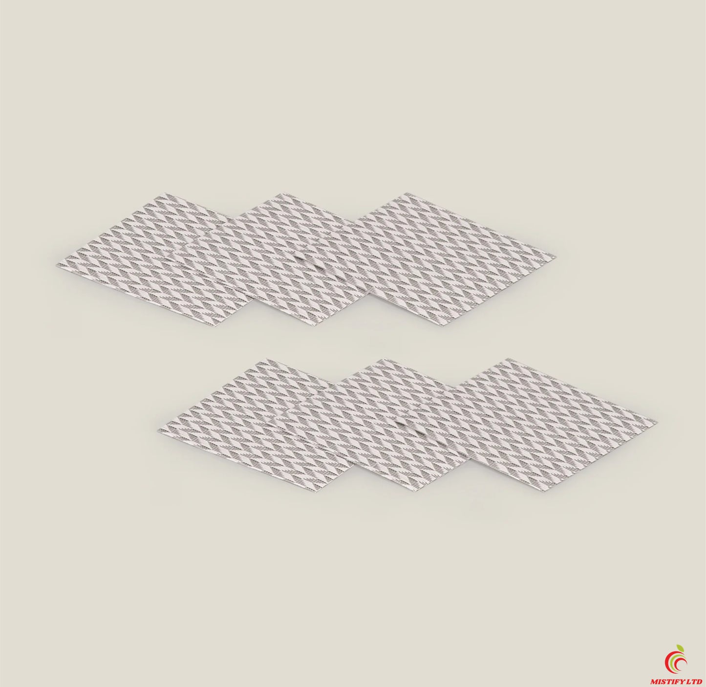 Beige Coasters Set of 6
