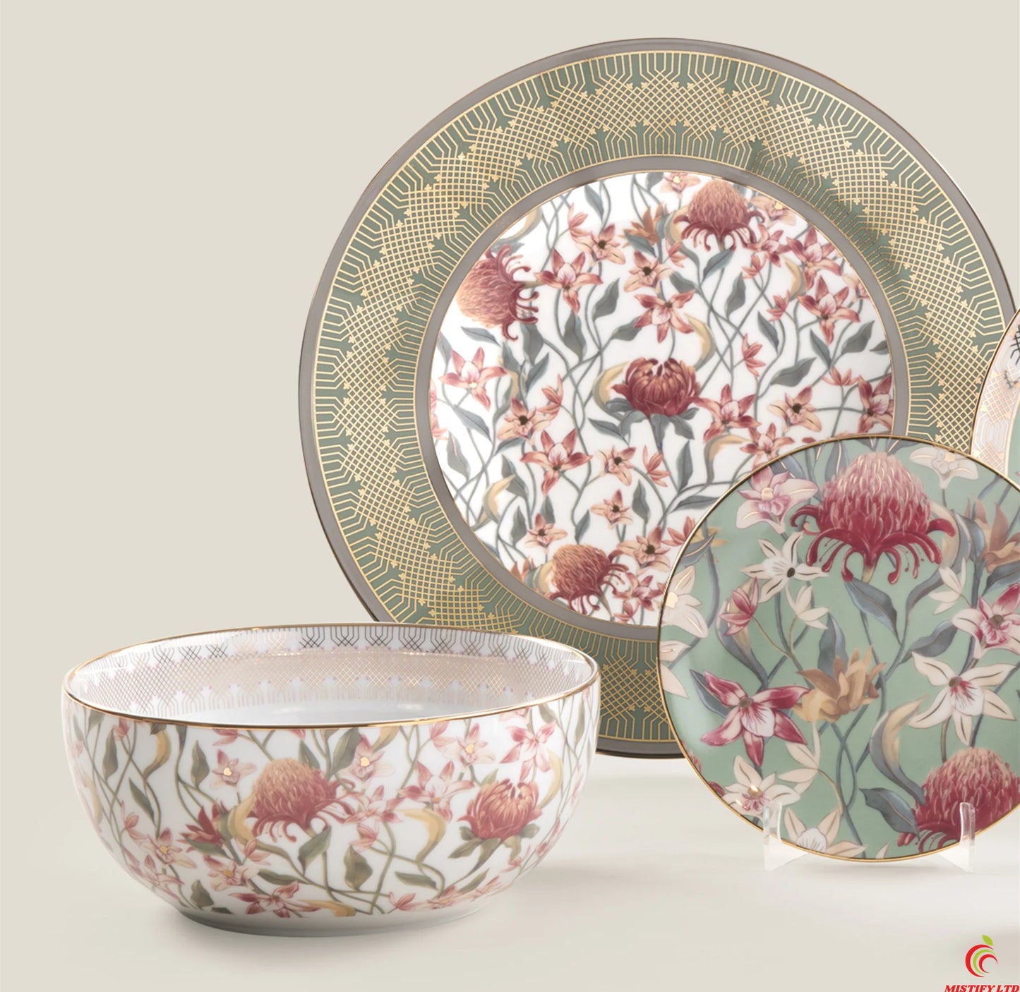 Kayla 6-person porcelain tableware set